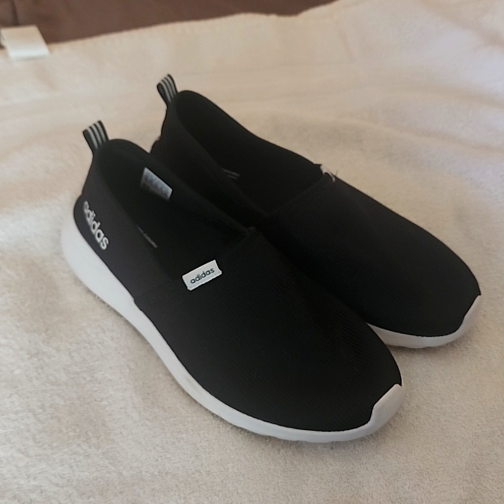 Adidas Black Slip ons